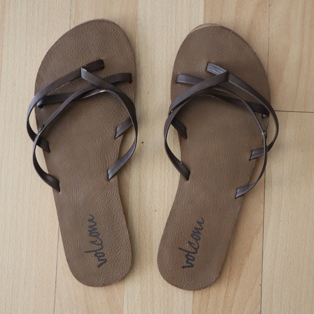Volcom - Women's New School Sandals - US Women 7 - Brown